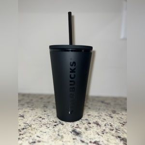 Starbucks matte black cup
